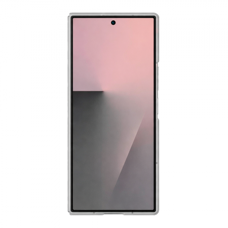 Силиконовая накладка Silicon Case + пленка совместимая с Samsung Z Fold7 серая (оригинал) - фото 3
