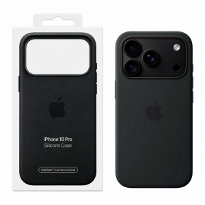 Накладка Silicone Case с MagSafe совместимый с iPhone 18 Pro/17 Pro Black (черный) 