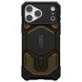Противоударная накладка UAG MONARCH PRO с Magsafe с защитой на модуль камеры совместимая с 18 Pro Max/17 Pro Max черно-зеленая