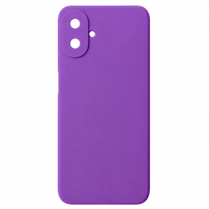 Накладка Silicone Case совместимая с Samsung A07 (SC) фиолетовая