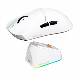 Беспроводная игровая Bluetooth мышь Furucube G16 Pro белая