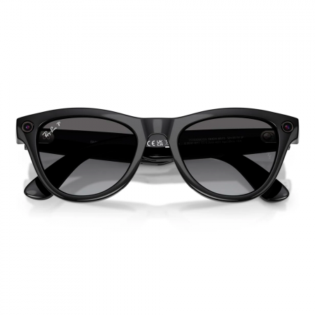 RayBan Meta Skyler gen 2 RW4014 S52 Shiny black/polar gradien graphite (глянцевая черная рамка , графитовые линзы) антибликовое покрытие  - фото 2