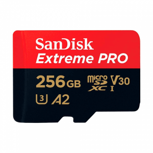Карта памяти SanDisk Extreme Pro Micro SD 256GB U3 A2 V30 200/140MB/S с адаптером