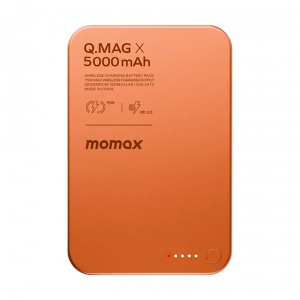 Внешний аккумулятор Momax S.Pass Ultra Slim с MagSafe 5000 mAh оранжевый CCC
