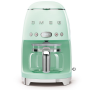 Капельная кофеварка SMEG DCF02PGEU, 10 чашек, 1,4 л, цвет пастельный зеленый