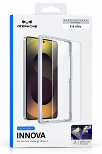 Защитное стекло с апликатором Keephone INNOVA совместимое с Samsung S26 Ultra