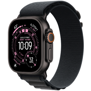 Apple Watch Ultra 3 (2025) GPS + Cellular, 49 мм, корпус из черного титана, ремешок Alpine (L) цвета black (черный) MF0X4