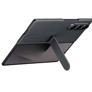 Силиконовая накладка Silicon Case + пленка совместимая с Samsung Z Fold7 черный (оригинал)