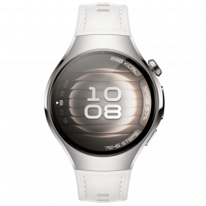 Смарт-часы Huawei Watch 5 42мм LTE стальной/белый ремешок ЕАС