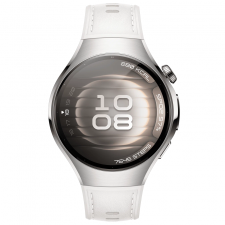 Смарт-часы Huawei Watch 5 42мм LTE стальной/белый ремешок ЕАС - фото 2