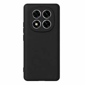 Накладка Silicone Case совместимая с Редми Нот 15 4G (SC) черная