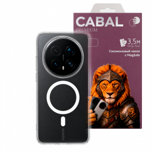 Противоударная накладка Cabal Premium Clear Case c MagSafe для Honor Magic 8 Pro прозрачная
