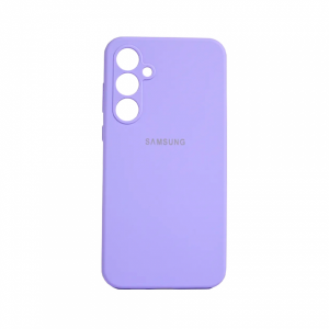 Накладка Silicone Case совместимая с Samsung S25/S24 (SC) фиолетовая