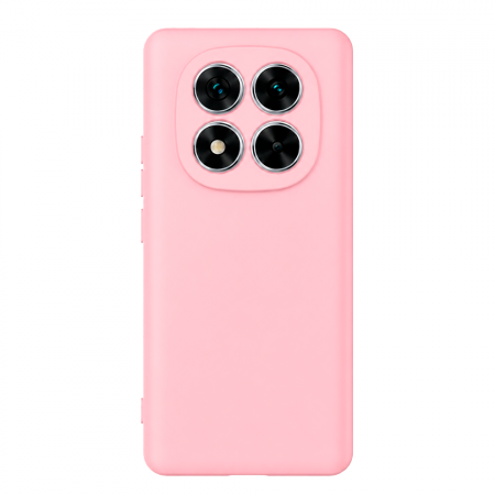 Накладка Silicone Case совместимая с Редми Нот 15 4G (SC) нежно розовая