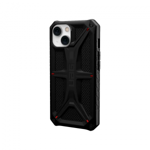Противоударная пластиковая накладка UAG Monarch совместимая с iPhone 14 Plus кевлар черная