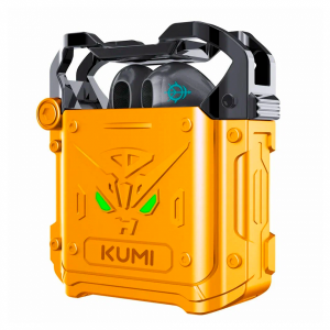 Беспроводные наушники KUMI Mech X3 Gold (золотые) (Китай)