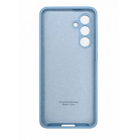 Накладка Silicone Case совместимая с Samsung S24 FE голбуая (SC) - фото 2