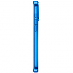 Пластиковая накладка Clear Case c MagSafe совместимые с iPhone 18 Pro Max/17 Pro Max голубая