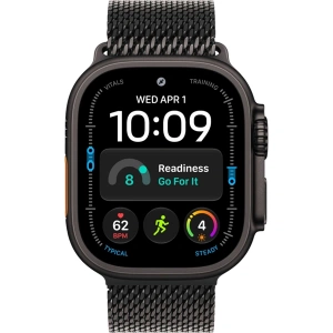 Apple Watch MJAV4 Series Ultra 4 Cellular 49mm Black Ti Black TML (M) (черный/черный браслет миланское плетение)