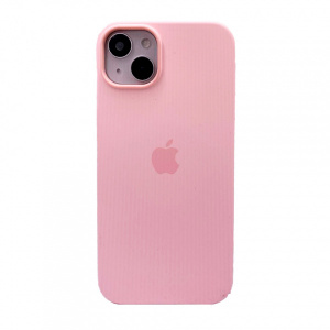 Силиконовая накладка Silicone Case с MagSafe совместимая с iPhone 14 Plus светло-розовая UAE