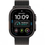 Apple Watch MJAV4 Series Ultra 4 Cellular 49mm Black Ti Black TML (M) (черный/черный браслет миланское плетение)