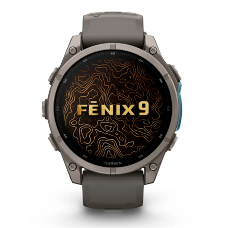 Умные часы Garmin Fenix 9 51mm AMOLED Sapphire Titanium with Pebble Gray Silicone Band (010-04763-05) - фото 2