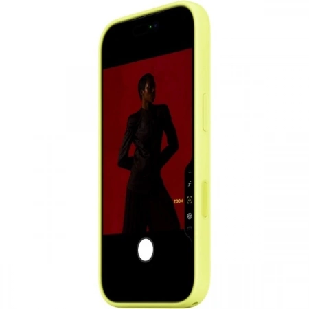 Чехол Apple iPhone 17 Pro Silicone Case with MagSafe - Neon Yellow (MGFH4) неоново желтый - фото 3