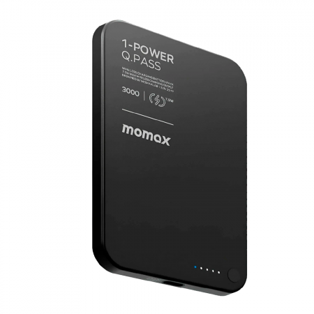 Внешний аккумулятор Momax Q.Pass с MagSafe 3000 mAh 7.5w черный CCC - фото 2