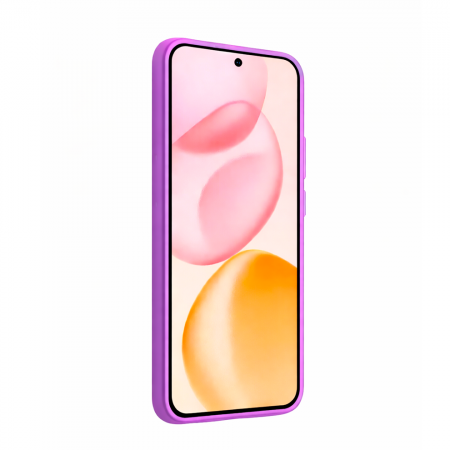 Накладка Silicone Case совместимая с Honor 400 фиолетовая - фото 2
