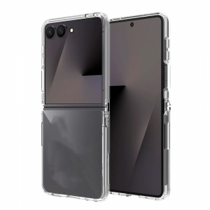 Пластиковая накладка Keephone X-Crystal совместимая с Samsung Galaxy Z Flip8 прозрачная 