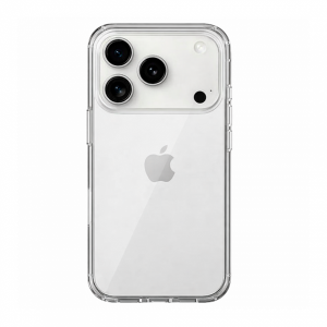Силиконовая накладка VERRATON совместимая с iPhone 17 Pro Max прозрачная в техпаке