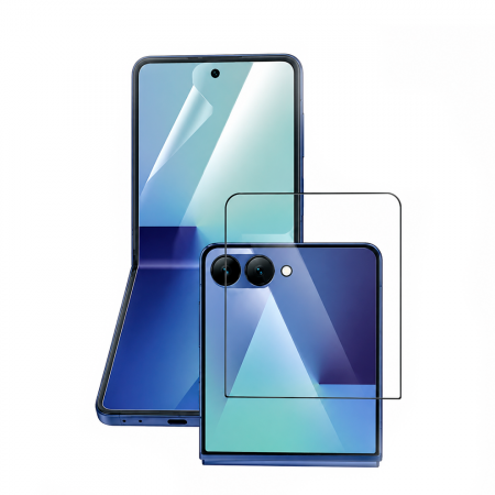 Защитное стекло+пленка Keephone Crystal Combo совместимое с Samsung Galaxy Z Flip 7  - фото 2