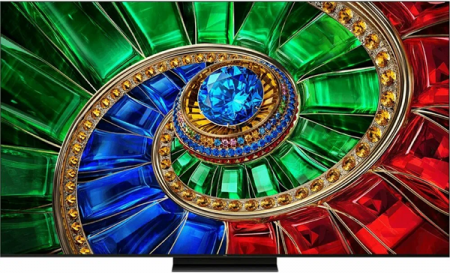 Телевизор TCL 75" 75RM7L RGB-Mini LED QLED, 4K Ultra HD, 144 Гц СМАРТ ТВ, Google TV, черный (Гарантия TCL)