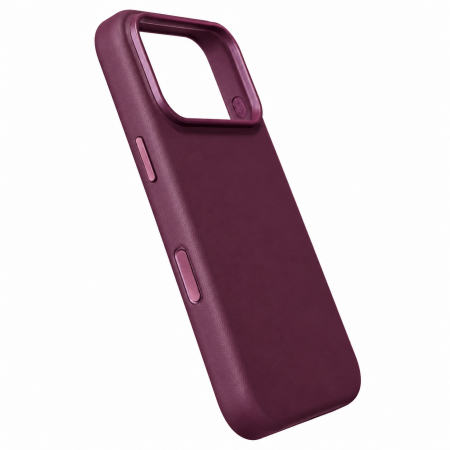 Накладка из эко-кожи Keephone Peekaboo с Magsafe совместимая с 18 Pro/17 Pro бургунди - фото 3