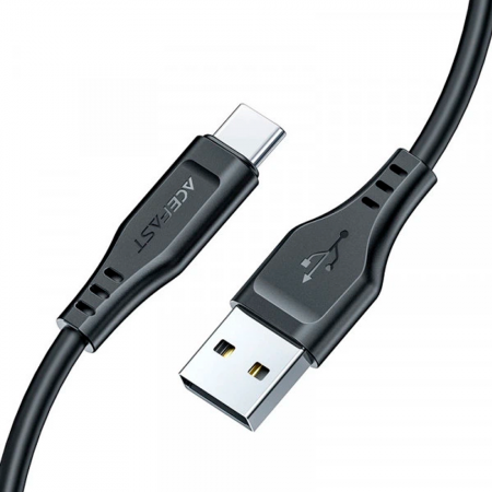 Кабель AceFast USB/Type-C (C3-04) нейлон 3A 1.2м черный - фото 2