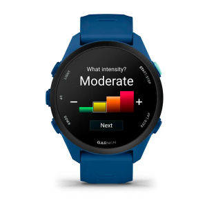 Умные часы Garmin Forerunner 70 43mm Amoled синие с синим силиконовым ремешком (010-04307-15) Тайвань
