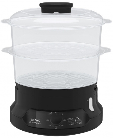 Пароварка Tefal Minicompact VC139810 черная EAC