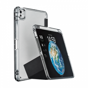Чехол-книжка Mosbros Clear-Pro совместимая с iPad Air 13' (2024/2025/2026) черная