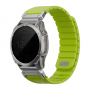 Силиконовый ремешок UNIQ Fluo для Garmin 22 mm (Dark-Lime) желто-зеленый