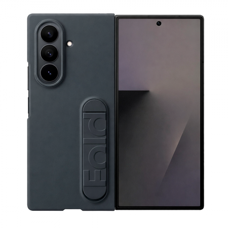 Силиконовая накладка Silicon Case + пленка совместимая с Samsung Z Fold7 черный (оригинал)