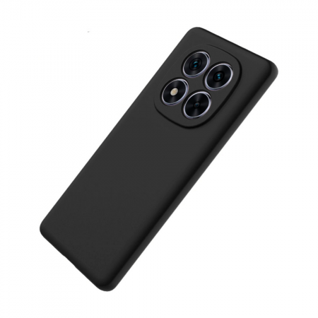 Силиконовая накладка Partner совместимая с Рэдми Нот 15 Pro+ 5G/Поко M8 Pro 5G черная