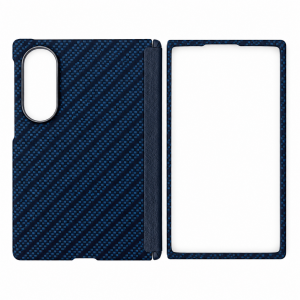 Кевларовая накладка Keephone Mirage Aramid с MagSafe совместимая с Samsung Galaxy Z Fold 8 синяя