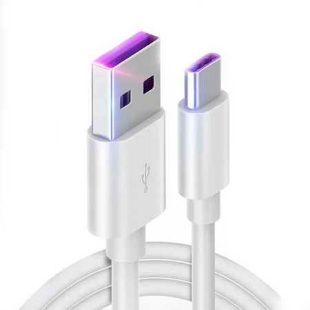 Кабель Huawei USB/Type-C Super Charge (Max 5A) 1m белый - фото 2