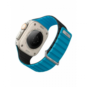 Ремешок Uniq Revix Evo для Apple Watch All (42/44/45/49 мм) силикон синий/черный