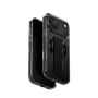 Пластиковая накладка Uniq Heldro Air Magnetic совместимая с iPhone 17 Pro Max затемненная 