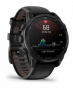 Умные часы Garmin TACTIX 8 47 мм AMOLED Sapphire DLC titanium with black (черные c силиконовым ремешком) (010-03405-00) EAC