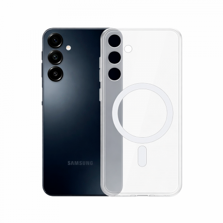 Противоударная накладка Cabal Premium Clear Case c MagSafe совместимая с Samsung Galaxy A16 прозрачная