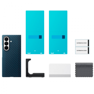 Чехол-накладка+пленка Samsung Carbon Magnet Case Galaxy Z Fold8 Ultra (EF-KF976) синий