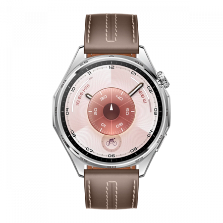 Смарт-часы Huawei Watch GT 6 (ATM-B19) 46mm Gray (серый)  ремешок из кожи серый EAC - фото 2