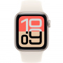 Умные часы Apple Watch SE 3 2025, 44 мм, корпус из алюминия цвета «сияющая звезда», спортивный ремешок цвета «сияющая звезда», размер M/L (MEHJ4)